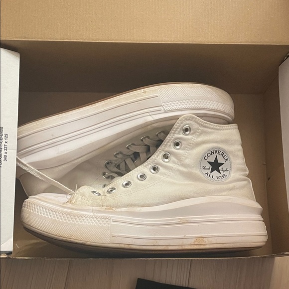 Converse High Top Sneakers in White - Picture 1 of 5
